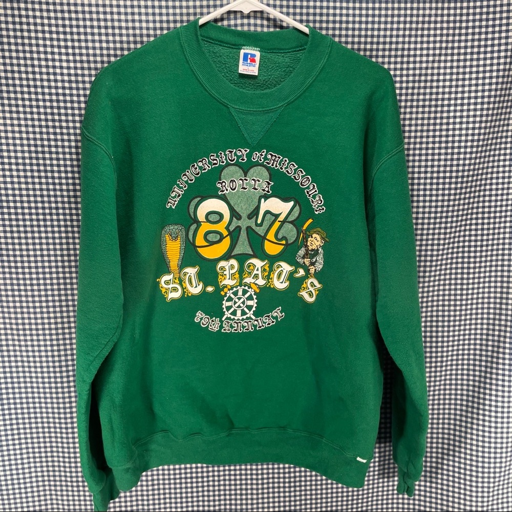 UMR S&T St. Pat's Green Russell Athletic Men's Sweatshirt